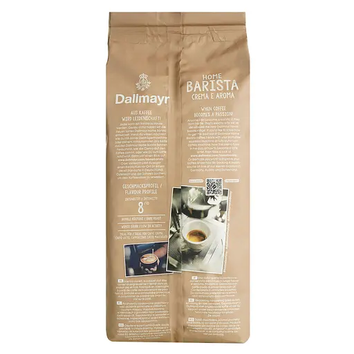 Кофе в зернах Dallmayr Home Barista Crema e Aroma жареный 1 кг - фото 6
