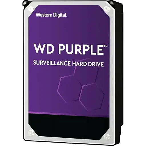 Жесткий диск внутренний Western Digital Purple Surveillance 2 TB 3.5 дюйма SATA (WD22PURZ) - фото 1