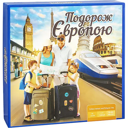 Настільна гра "Подорож Європою" Arial 910275 фішки, картки з маршрутами - фото 1