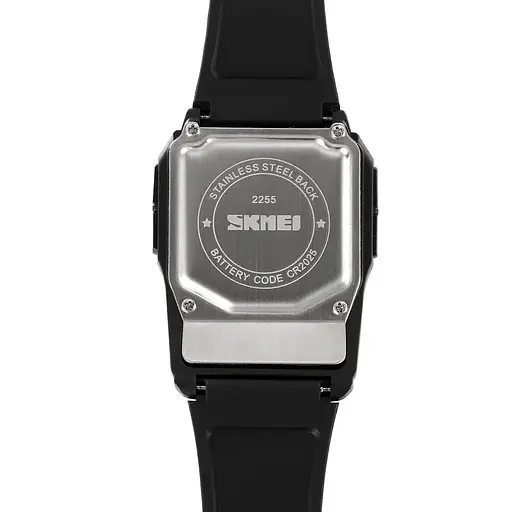 Чоловічий наручний годинник з калькулятором Skmei 2255 (Чорний) - фото 7