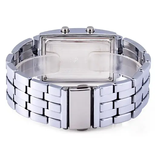 Унікальний бінарний чоловічий годинник Skmei 0926 (Сріблястий) - фото 7