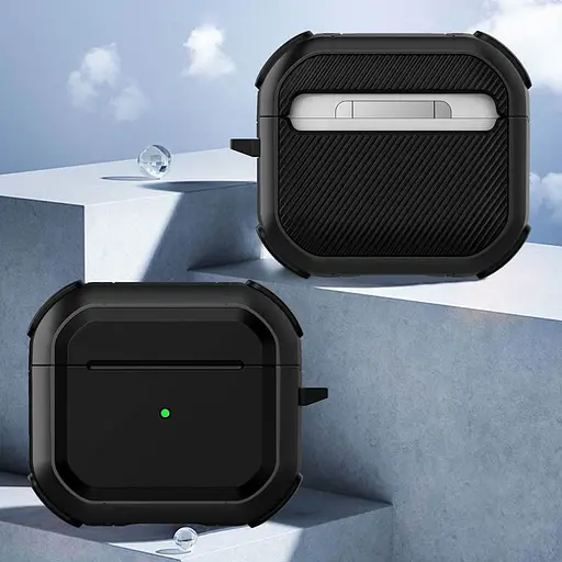 Футляр протиударний Black ed. для навушників Airpods 3 Black - фото 2
