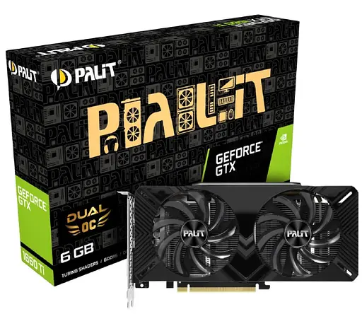 Відеокарта Palit GTX 1660Ti 6Gb Dual OC (NE6166TS18J9-1160C) (GDDR6, 192 bit, PCI-E 3.0 x16) Б/в - фото 9