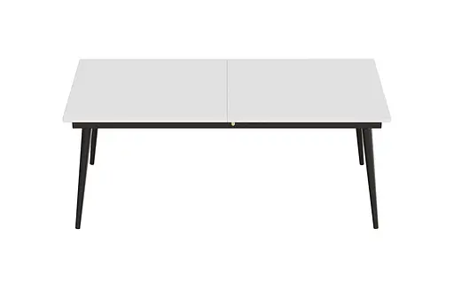 Стіл журнальний трансформер Dandi Small Ferrum-decor 45x120(160)x70 Чорний метал ДСП Білий 16 мм (FRD-106799) - фото 9