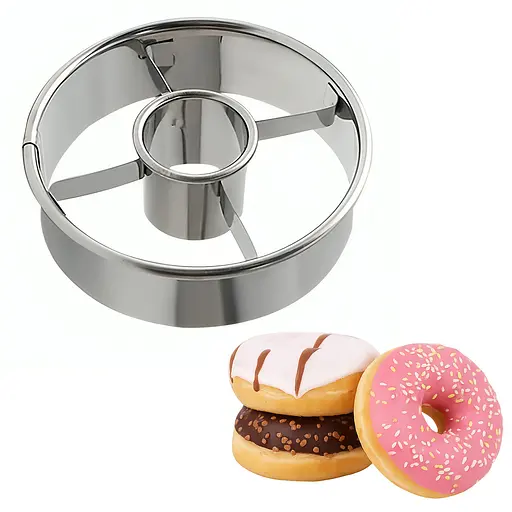 Форма-кільце для пончиків та донатів з нержавіючої сталі Ø 15 см, Kitchen Master 87341 - фото 2