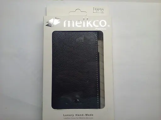 Чехол-флип для Lenovo A850 черный откидной вниз - фото 4