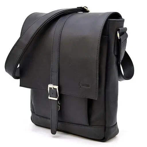 Чоловіча шкіряна сумка через плече TARWA 33х27.5х8 см sum0028341 - фото 1