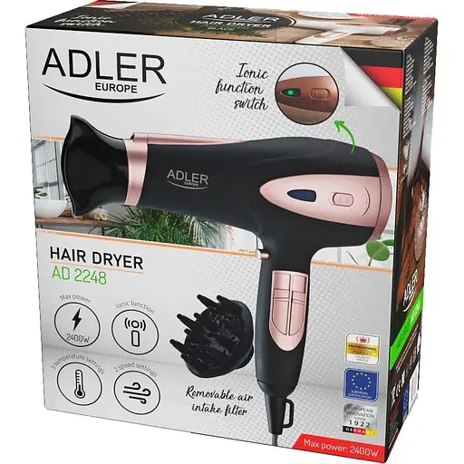 Фен Adler AD 2248 Black [130058] - фото 9