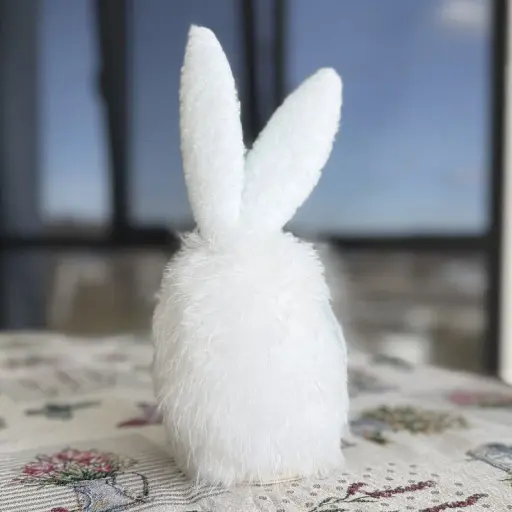 Великодній зайчик "М’ятний акцент" білий великий MIS LT - фото 3