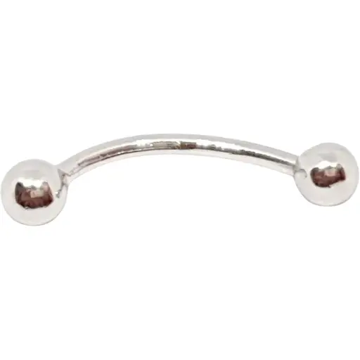 Срібна сережка для пірсингу брови/пупка Dear. 7006С