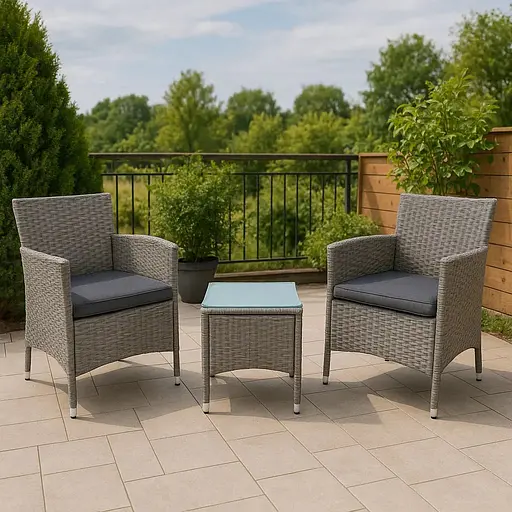 Комплект садових меблів меблі Di Volio Siena сірий/графітовий - фото 2