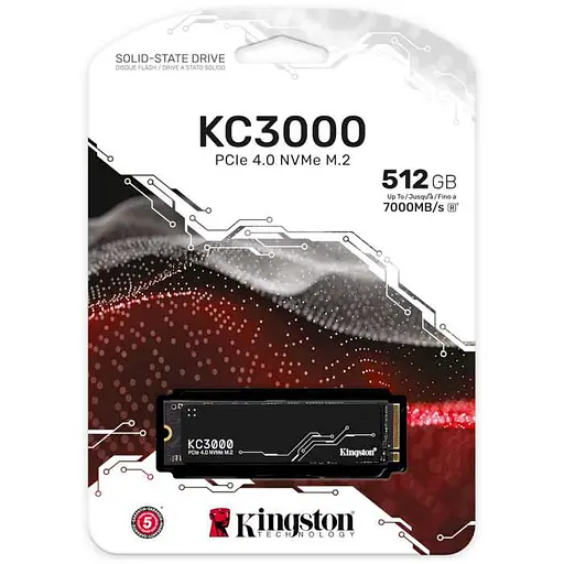 Накопичувач SSD Kingston m.2 NVMe 512Gb KC3000 480 500 (SKC3000S/512G) - фото 3