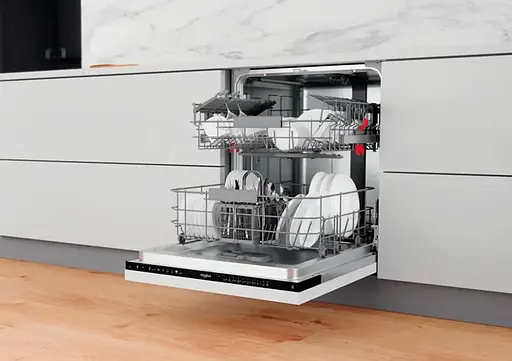 Посудомоечная машина Whirlpool встраиваемая 14компл. A+++ 60см дисплей инвертор белый - фото 6