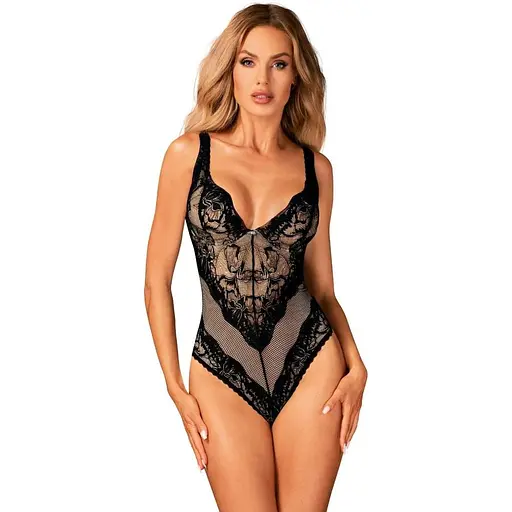 Боди Obsessive Olvidia XS/S черный