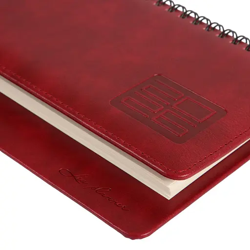 Планинг еженедельник настольный 30 х 14 см Leo Planner датированный 2026 Persona бордовый 128 страниц (252656) - фото 2