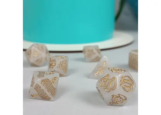 Набір кубиків Q WORKSHOP 20 years: Happy Birthday Dice Set , 8 шт. (S20Y03) - фото 5