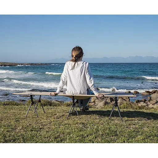 Туристичне розкладне ультралегке ліжко Naturehike NH19JJ006 алюміній (Чорне) - фото 4