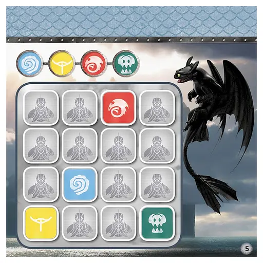 Судоку для детей "Драконьи всадники" 1191003 с наклейками - фото 2