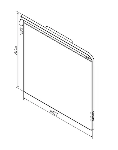 Зеркало настенное с LED-подсветкой и антизапотеванием Am.Pm Inspire 2.0 80 см M50AMOX0801SA - фото 8
