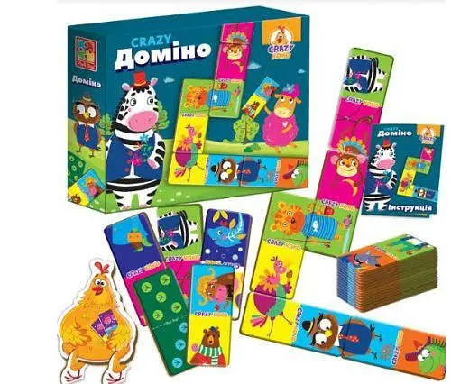 Гра настольная, Crazy домино, VT8055-04/VT8055-10