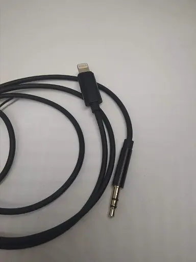 Перехідник аудіо для iPhone 7 lightning тато 3.5 мм тато 1 м Audio AUX cable - фото 2