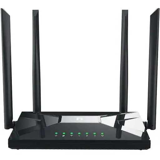 Роутер Netis NC65 AC1200, Wi-Fi 802.11b/g/n/a/ac, до 300/867 Mb/s, 2.4GHz/5GHz, 1 LAN 10/100/1000 Mb/s, RJ45 10/100/1000 Mb/s (FE), 4 зовнішні незнімні антени