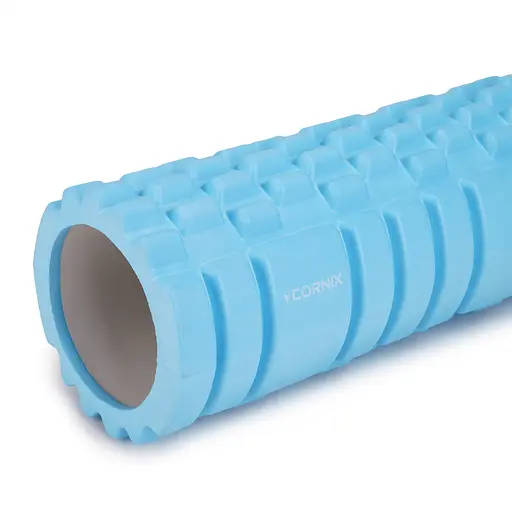 Масажний ролик Cornix EVA 33 x 14 см (валик, ролер) XR-0030 Sky Blue - фото 2