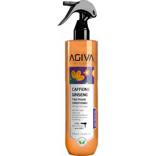 Двофазний кондиціонер-спрей Agiva Caffeine Ginseng Two Phase Conditioner з термозахистом 400 мл