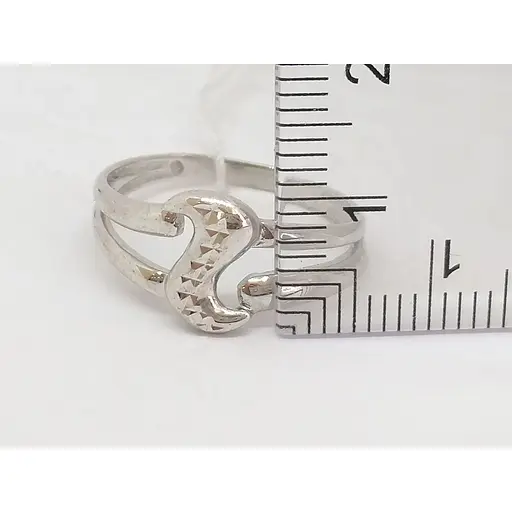 Срібне кільце Tango з алмазною гранню. 310160С 17,5 - фото 5