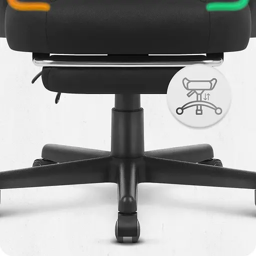 Крісло Cabro C502 LED Black тканина - фото 5