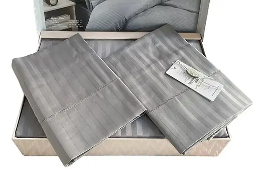 Постільна білизна Rails Grey Сатин Преміум Maison D'or pbe0051911 - фото 3