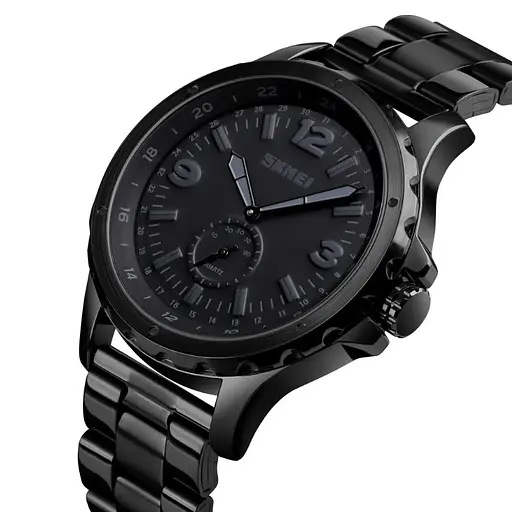 Класичний чоловічий годинник Skmei 1513 (black) - фото 2