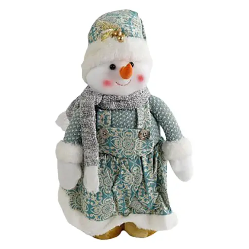 Новорічна декоративна іграшка C 67890-2 з телескопічними ніжками, сніговик - фото 2