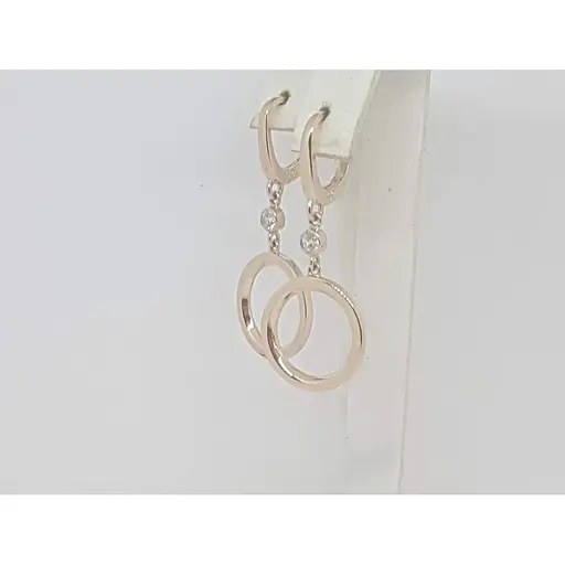 Золоті сережки Імперія золота з фіанітами. СВ983И - фото 2