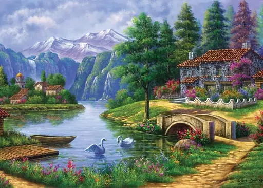 Пазл Art Puzzle Село біля озера 1500 ел. (5371) - фото 2