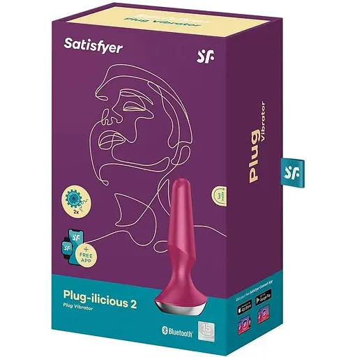 Анальна смарт-вібропробка Satisfyer Plug-ilicious 2 Червона - фото 5