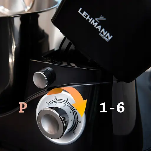 Кухонний комбайн тістоміс Lehmann Chervil 2200 W Black - фото 7