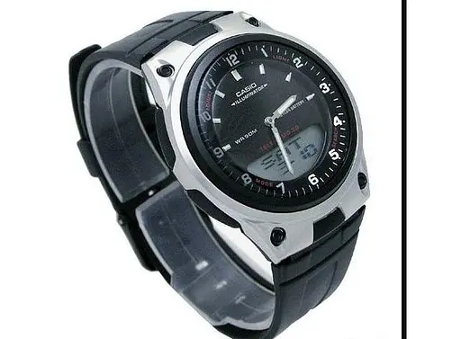 Годинники наручні чоловічі чорні кварцові оригінальні Японія Casio Collection AW-80-1AVES - фото 3