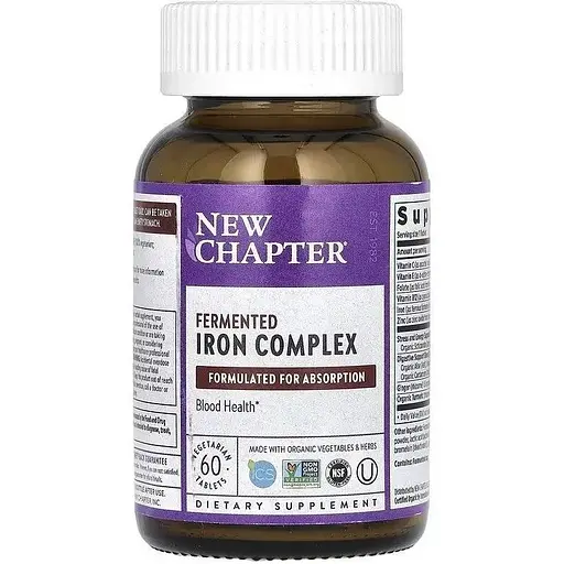 Ферментированный комплекс железа New Chapter Fermented Iron Complex 60 капсул - фото 3