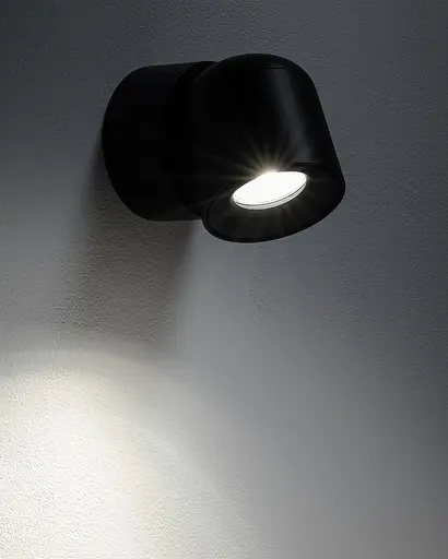 Светильник поворотный точечный, бра Nowodvorski 11346 Oscar GU10 1x15W IP54 черный - фото 7