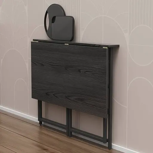 Розкладний стіл Моріс Ferrum-decor 750x1000x600 Чорний метал ДСП Сосна Кембра 16 мм (FRD-104671) - фото 2