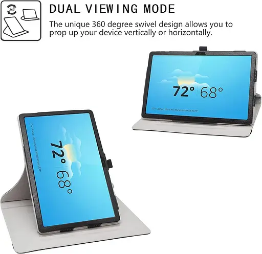 Чехол для планшета LiuShan совместим с Tab M10 Plus чехол 3-го поколения, вращающийся, вращается на 360° функциональный чехол - фото 2