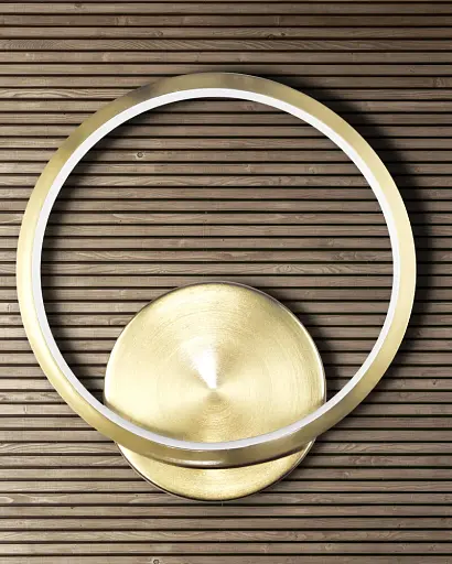 Бра, настенный светильник Goldlux 328489 Roman LED 1x11.5W 4000K 700Lm IP20 Золотой - фото 2