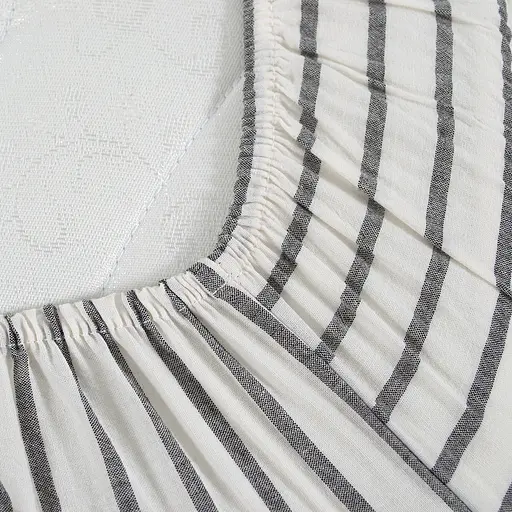 Простыня на резинке с наволочками Lotus Home Timeless 180х200 см антрацит (svt-2000022350303) - фото 6