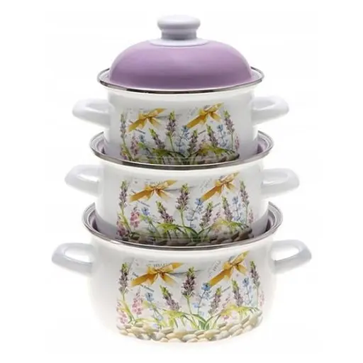 Набор кастрюль Edenberg EB-1887 6 предметов фиолетовый