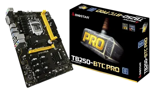 Материнська плата Biostar TB250-BTC PRO V6 1151v1 (TB250-BTC PRO V6) Б/В