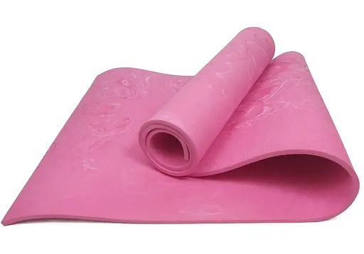 Коврик для йоги и фитнеса EasyFit PER Premium Mat 8 мм Розовый (EF-1930-1-P) - фото 1