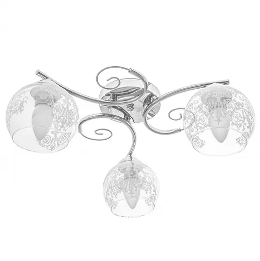 Люстра стельова Brille в спальню E27 60W CH (LK-596C/3)