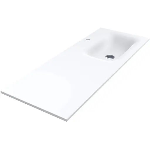 Умивальник Miraggio Jessel 1200 R mirasoft 0001587, Білий матовий - фото 1