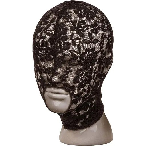 BDSM маска Scandal Corset Lace Hood чорний